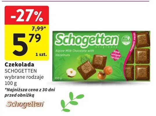 Czekolada promocja w Intermarche