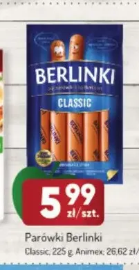 Parówki Berlinki Classic promocja w Avita