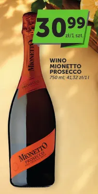 Wino musujące Mionetto Prosecco promocja w ABC