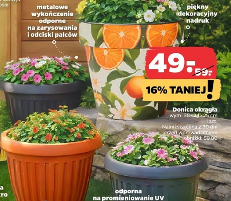 Donica okrągła promocja w Netto