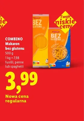 Makaron bez glutenu penne Combino promocja w Lidl