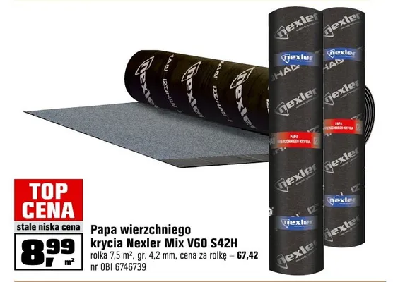 Papa wierzchniego krycia Nexler Mix V60 S42H promocja w OBI