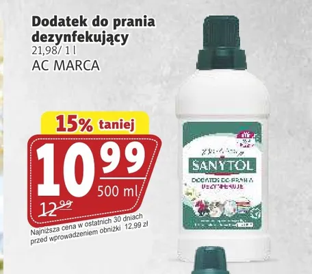 Dodatek do prania dezynfekujący Sanytol promocja w Prim Market