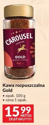 Kawa rozpuszczalna Carousel Gold promocja w Makro