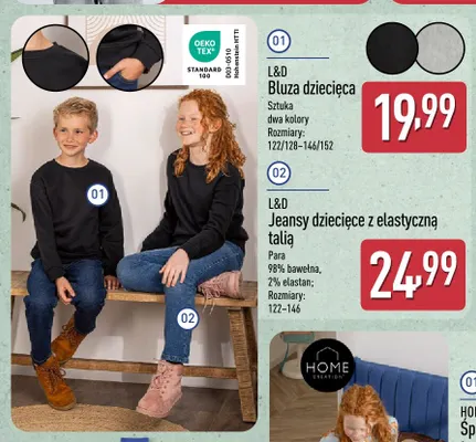 Bluza dziecięca L & D promocja w Aldi