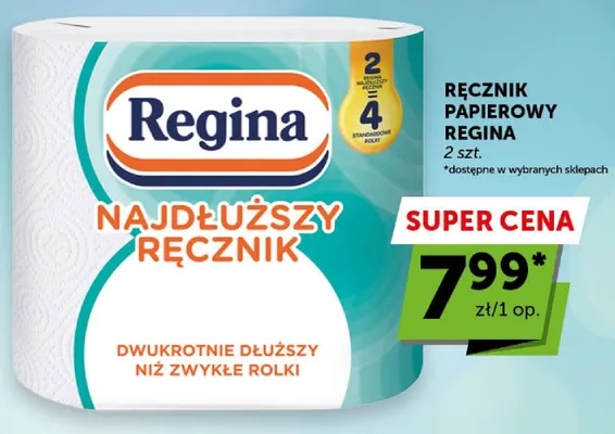 Ręcznik papierowy Regina Najdłuższy Ręcznik promocja w ABC