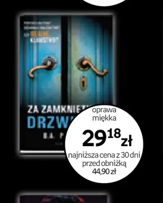 Książka Za zamkniętymi drzwiami B.A. Paris promocja w Empik