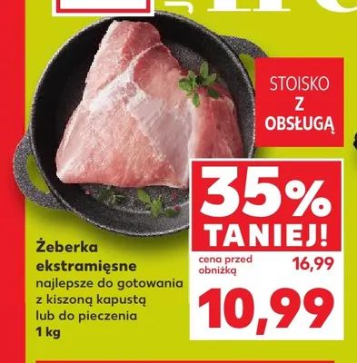 Żeberka ekstramięsne promocja w Kaufland