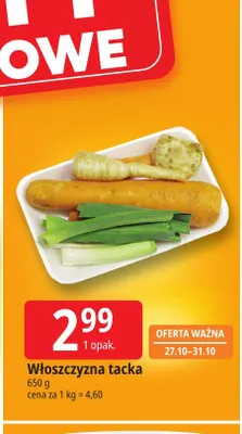 Włoszczyzna tacka promocja w Leclerc