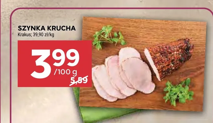 Szynka krucha Krakus promocja w Stokrotka
