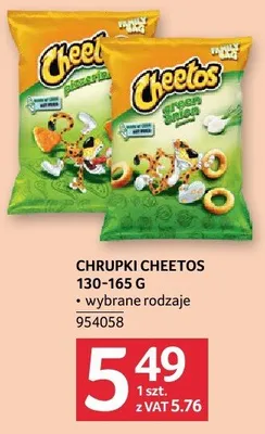 Chrupki Cheetos 130-165g promocja w Selgros