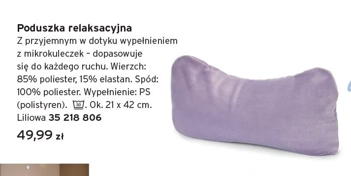 Poduszka relaksacyjna promocja w Tchibo