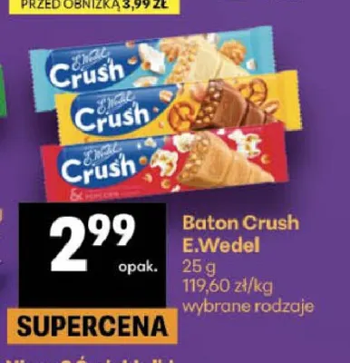 Baton Crush E.Wedel promocja w Delikatesy Centrum