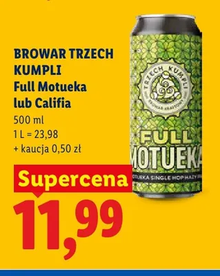 Piwo Browar Trzech Kumpli Califia promocja w Lidl