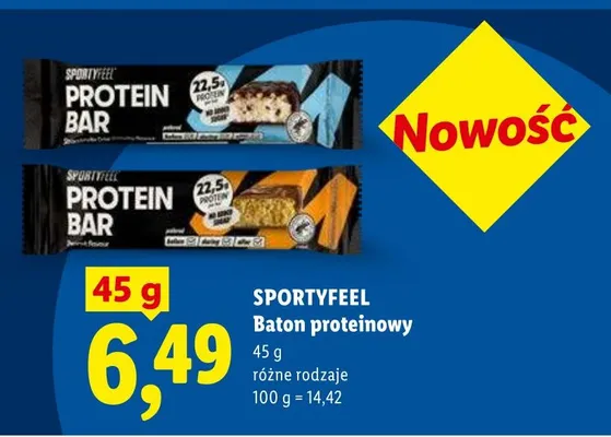 Baton proteinowy Crunchy Sportyfeel promocja w Lidl