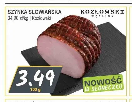Szynka słowiańska Kozłowski promocja w Słoneczko