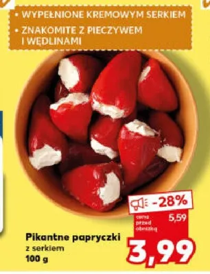 Pikantne papryczki z serkiem promocja w Kaufland