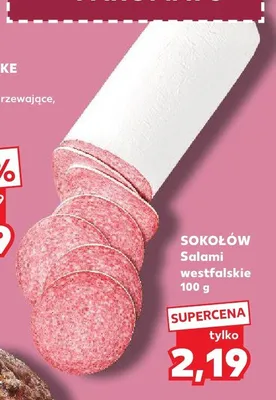 Salami westfalskie Sokołów promocja w Kaufland