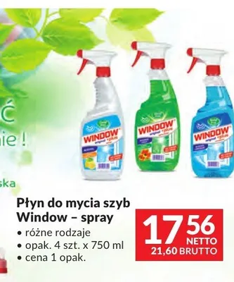 Płyn do mycia szyb Window promocja w Makro