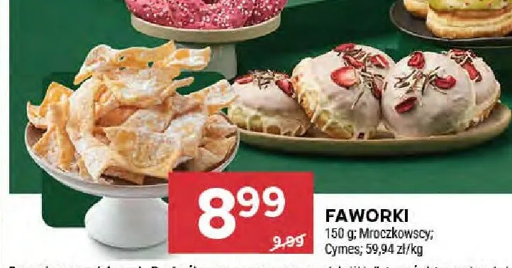 Pączki, donaty różne rodzaje promocja w Stokrotka