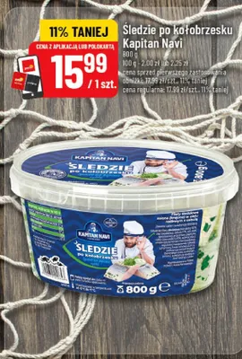 Śledzie po kołobrzesku Kapitan Navi promocja w POLOmarket