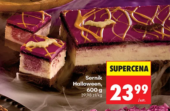 Sernik Halloween promocja w Biedronka