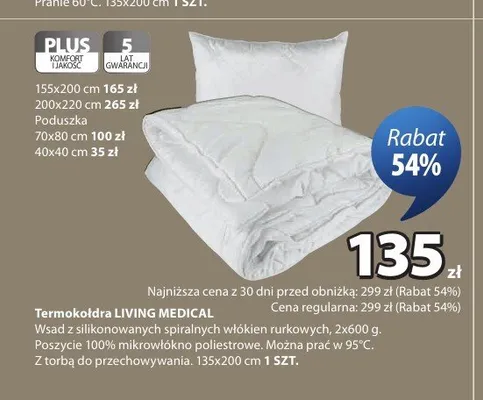 Termokołdra LIVING MEDICAL promocja w Jysk