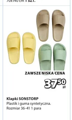 Klapki Sonstorp promocja w Jysk
