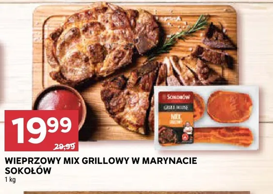 Wieprzowy mix grillowy w marynacie Sokołów promocja w Stokrotka
