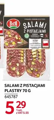 Salami z pistacjami plastry Bell promocja w Selgros