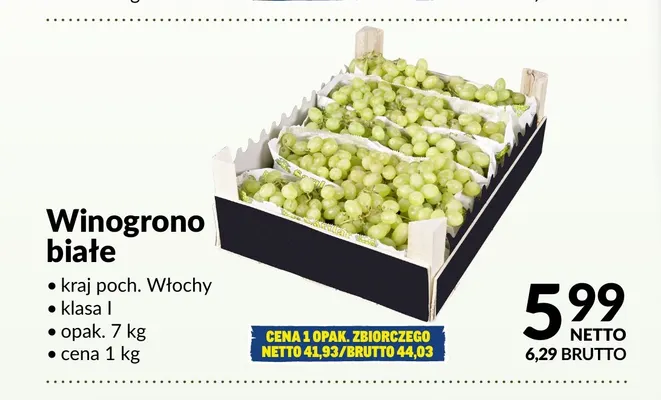 Winogrona białe promocja w Makro