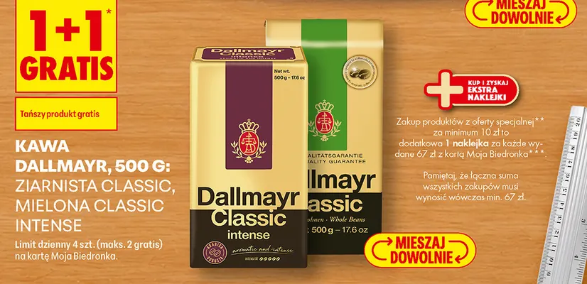 Kawa mielona Dallmayr Classic Intense promocja w Biedronka