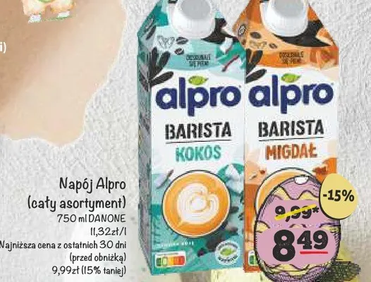 Napój Barista kokos, migdał promocja w Arhelan