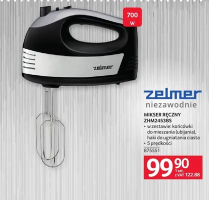 Mikser ręczny ZHM2453BS Zelmer 875551 promocja w Selgros