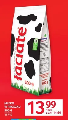 Mleko w proszku pełne Łaciate promocja w Selgros