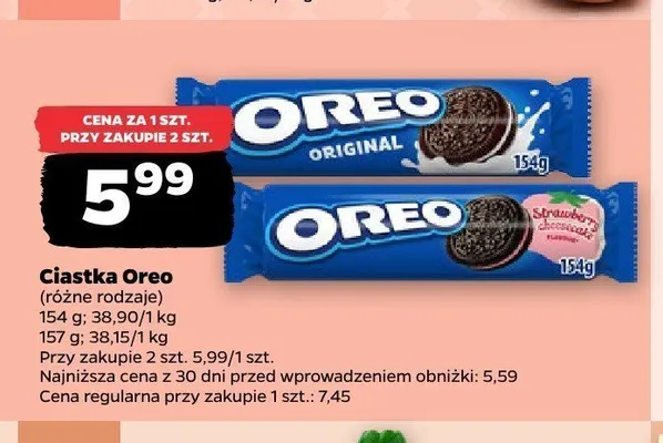 Ciastka Oreo Strawberry Cheesecake promocja w Netto