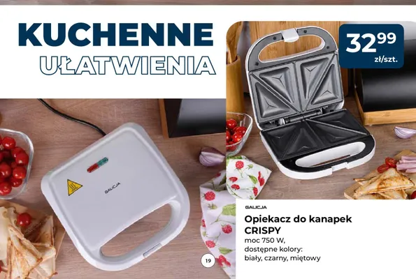 Opiekacz do kanapek Galicja Crispy promocja w PSB Mrówka