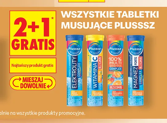Tabletki musujące Plusssz Magnez Forte Complex promocja w Biedronka