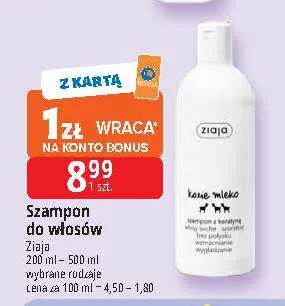 Szampon do włosów Ziaja promocja w Leclerc