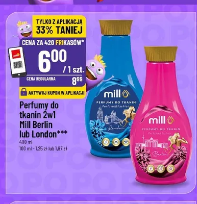 Perfumy do tkanin 2w1 Mill promocja w POLOmarket