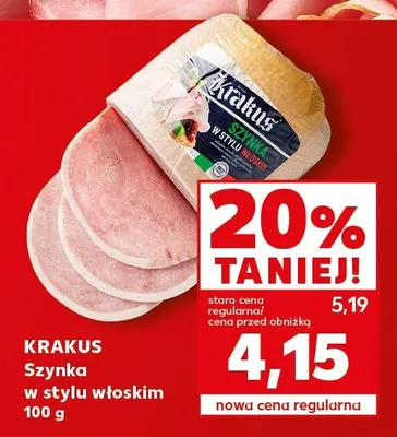 Szynka w stylu włoskim Krakus promocja w Kaufland