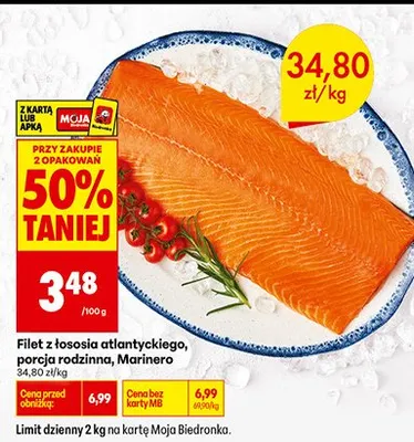 Filet z łososia atlantyckiego, porcja rodzinna promocja w Biedronka