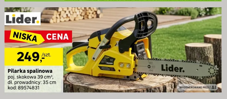 Pilarka spalinowa Lider promocja w Leroy Merlin