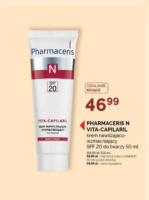 Krem nawilżająco-wzmacniający do twarzy Pharmaceris N Vita-Capilaril SPF 20 promocja w Ziko Dermo