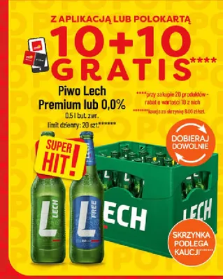 Piwo Lech Premium promocja w POLOmarket