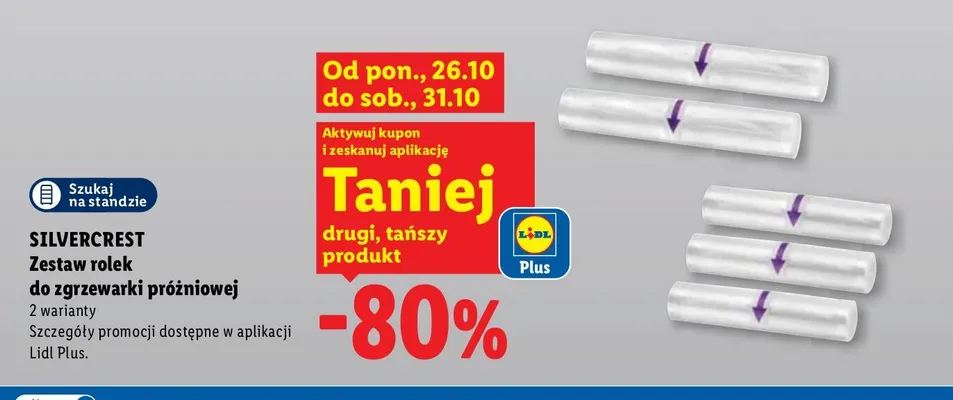 Zestaw rolek do zgrzewarki próżniowej Silvercrest promocja w Lidl