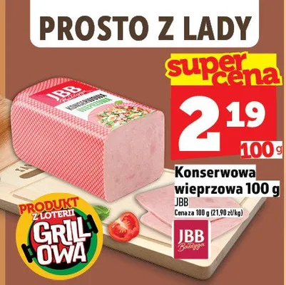 Konserwowa wieprzowa JBB promocja w TOPAZ