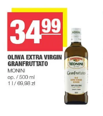 Oliwa Extra Virgin Granfruttato Monini promocja w SPAR