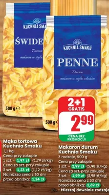 Makaron durum penne promocja w Dino
