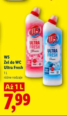 Żel do WC W5 Ultra Fresh promocja w Lidl